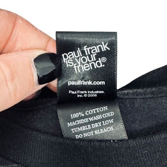 Paul Frank. Women's Black Graphic Tee Paul Frank is Your Friend. Size Large. - Picture 3 of 11